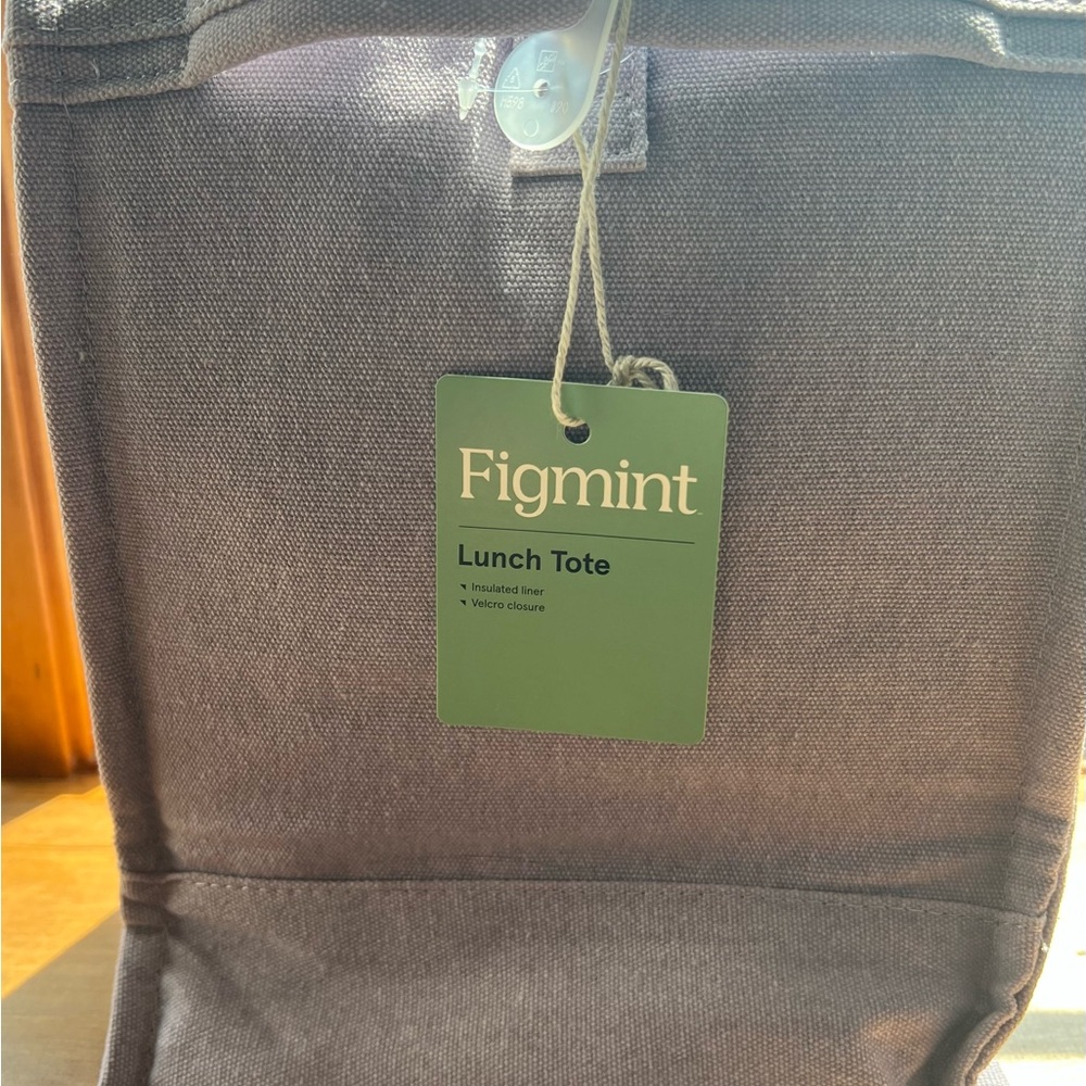 Figmint Purple Denim Lunch Tote, NWT